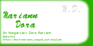 mariann dora business card